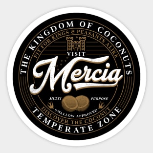 Holy Grail Coconuts Visit Mercia Sticker